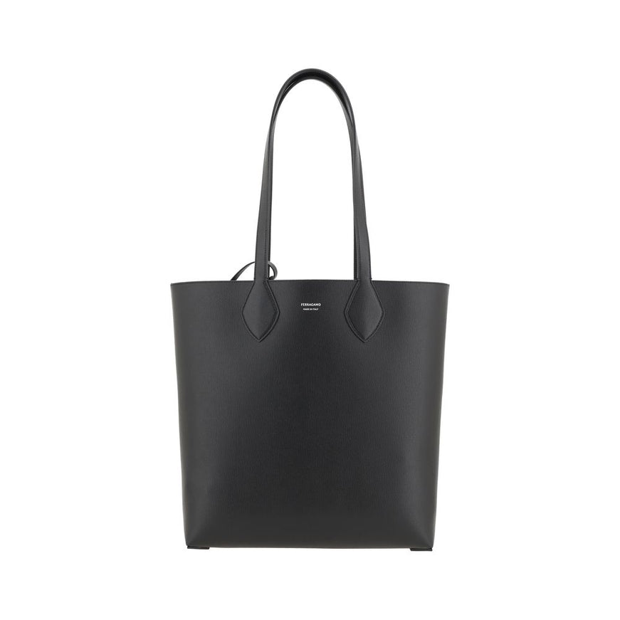 Ferragamo Tote Bag In Black