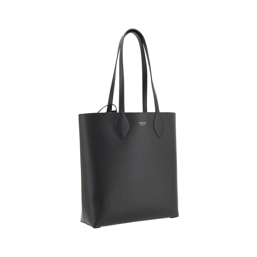 Ferragamo Tote Bag In Black