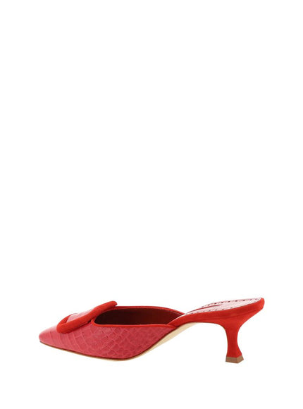 Manolo Blahnik Maysalebi Pumps In Red