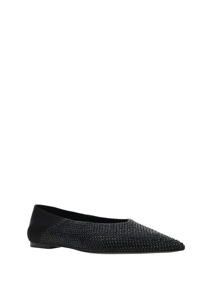 Saint Laurent Ballerina Flat Shoes In Black