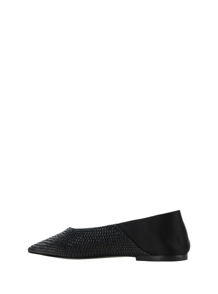 Saint Laurent Ballerina Flat Shoes In Black