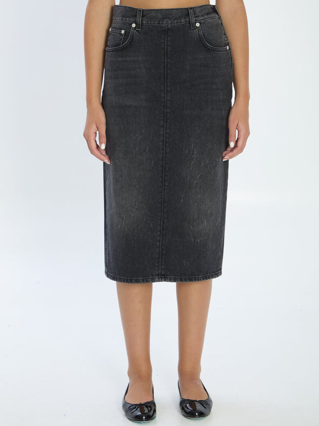 Haikure Kim Authentic Denim Skirt Black