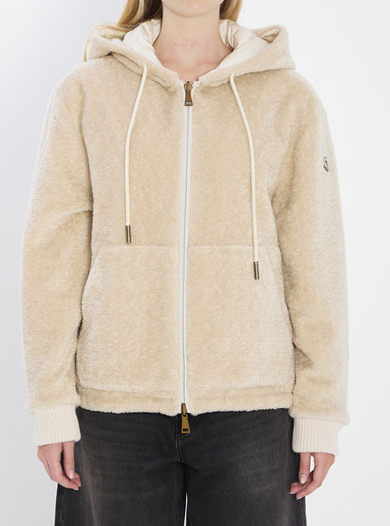 Moncler Reversible Padded Sweatshirt Beige