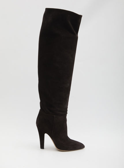 Paris Texas Suede Elsa Boots Brown