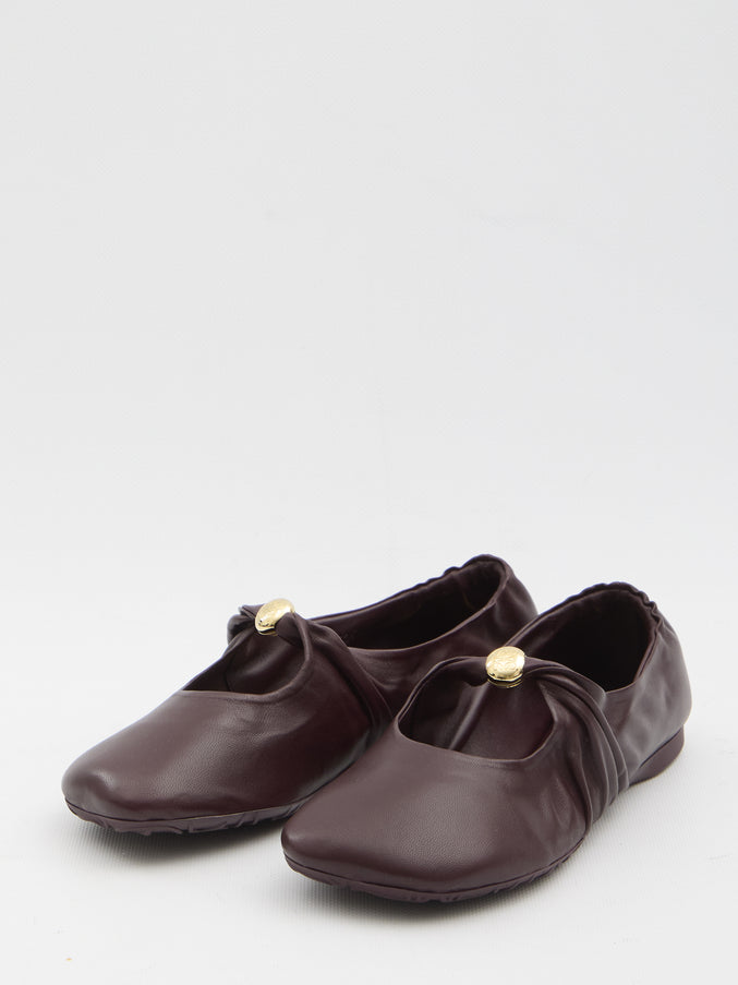 Loewe Pebble Ballerina In Nappa Leather