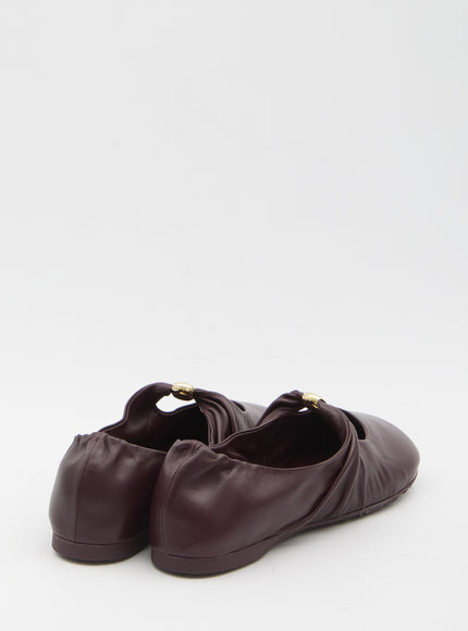 Loewe Pebble Ballerina In Nappa Leather