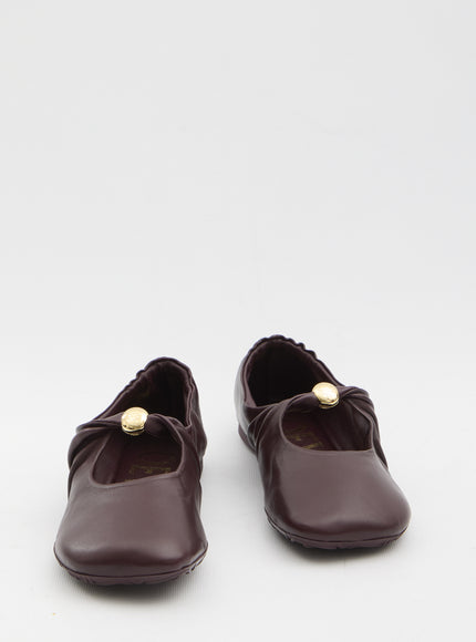 Loewe Pebble Ballerina In Nappa Leather