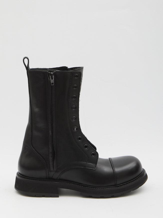 Balenciaga Truck Lace-up Boots Black