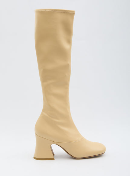 Chloe Janis Heeled Boots Beige