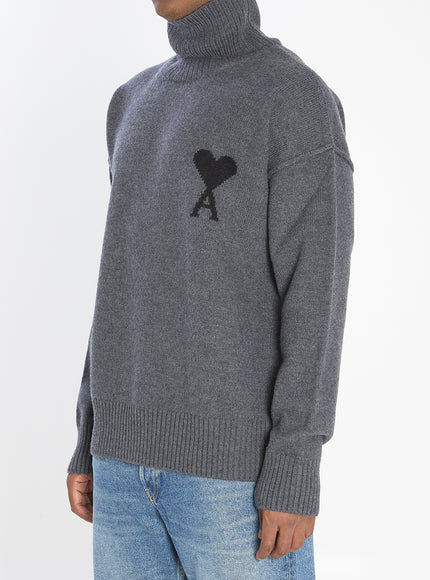 Ami Paris Ami De Coeur Turtleneck Sweater