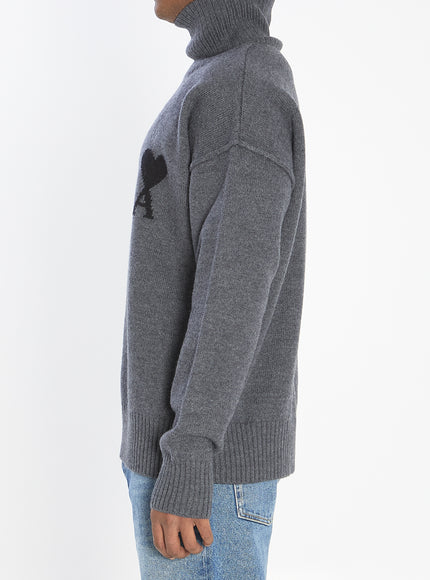 Ami Paris Ami De Coeur Turtleneck Sweater
