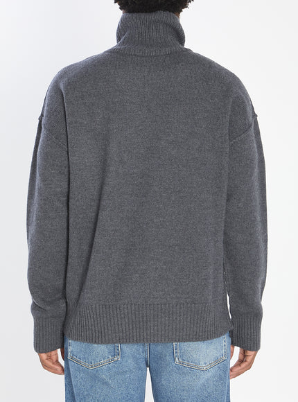 Ami Paris Ami De Coeur Turtleneck Sweater