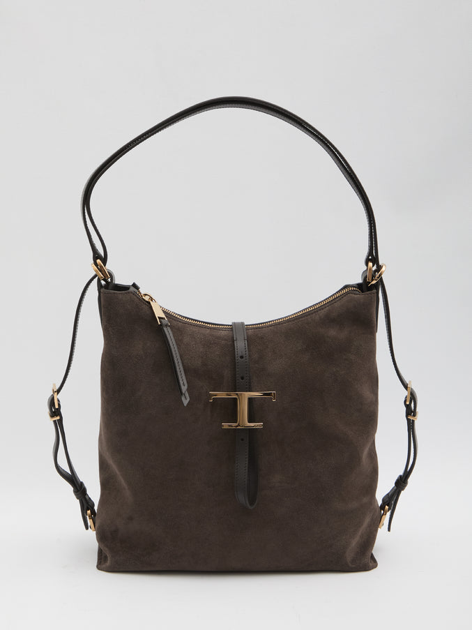 Tod's T Timeless Bag Small QT Brown