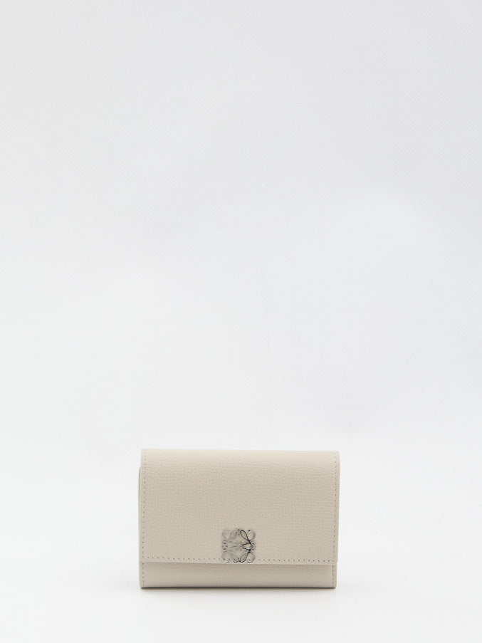 Loewe Small Vertical Anagram Wallet QT Beige