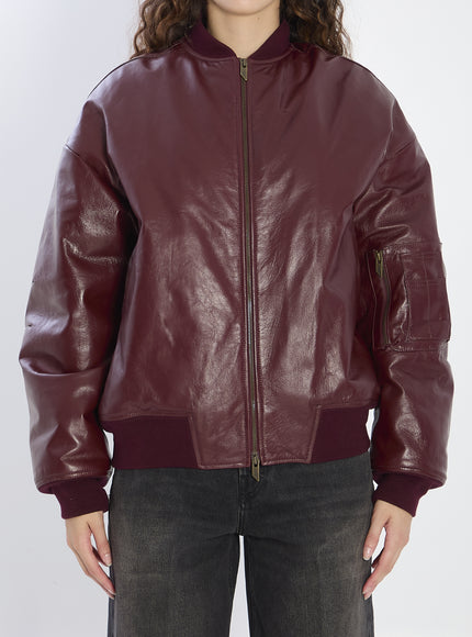 Salvatore Santoro Leather Jacket Bordeaux