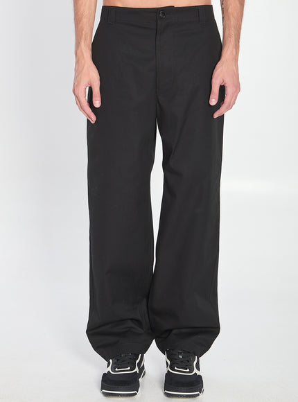 Gucci Cotton Twill Trousers Black