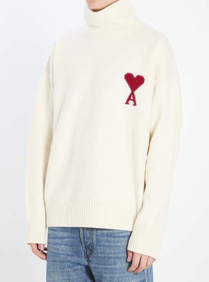 Ami Paris Ami De Coeur Turtleneck Sweater