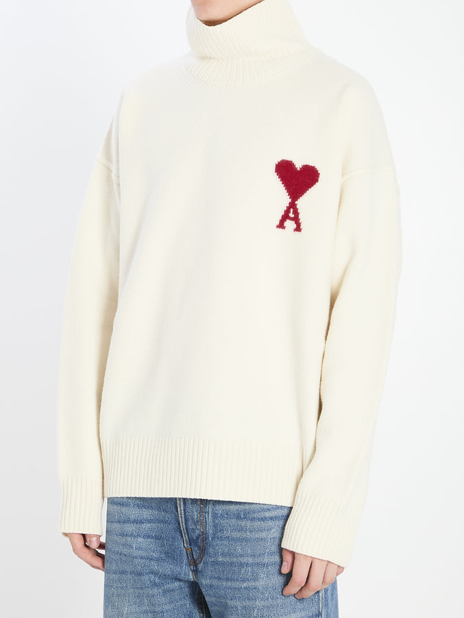 Ami Paris Ami De Coeur Turtleneck Sweater
