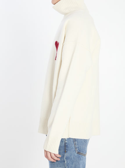 Ami Paris Ami De Coeur Turtleneck Sweater