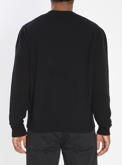 Moncler Logo Sweater In Wool