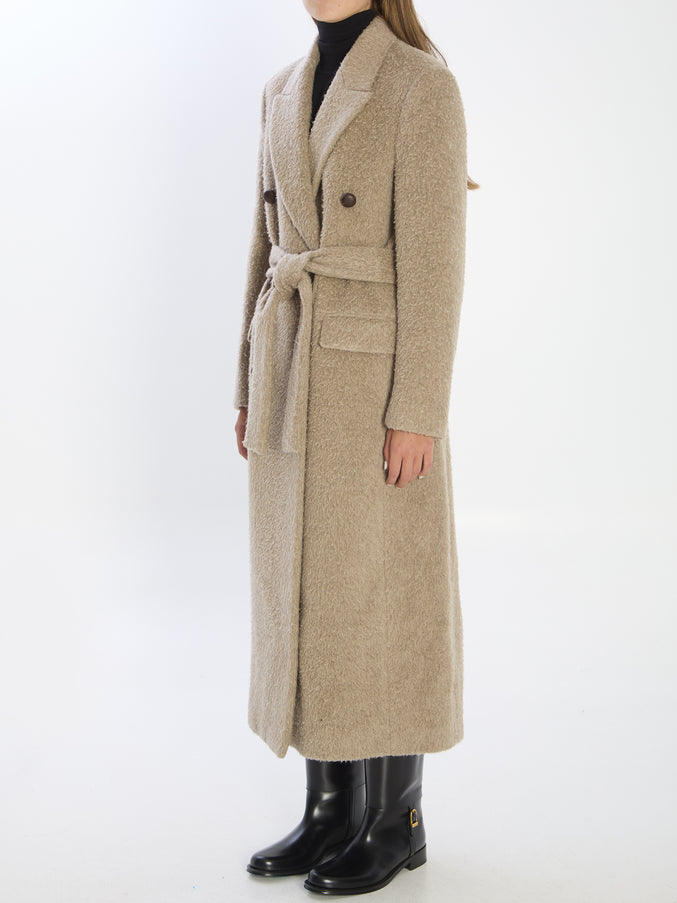 Golden Goose Greige Double-breasted Coat