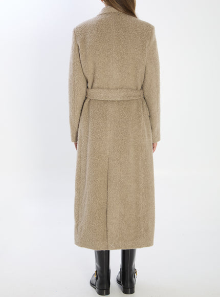 Golden Goose Greige Double-breasted Coat