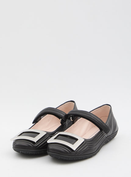 Roger Vivier Viv Low Mary Jane Ballerinas