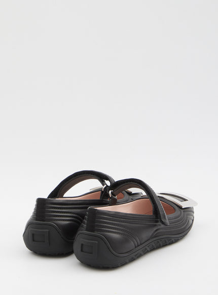 Roger Vivier Viv Low Mary Jane Ballerinas