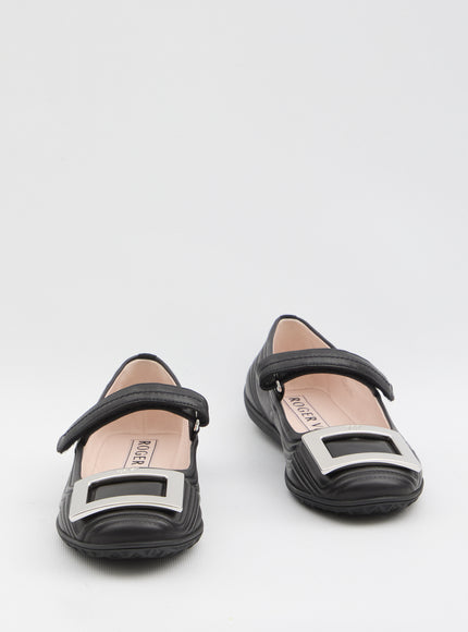 Roger Vivier Viv Low Mary Jane Ballerinas