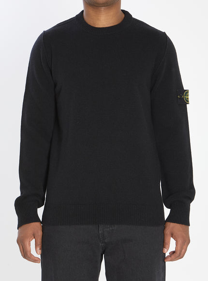 Stone Island Crew Neck Sweater Black