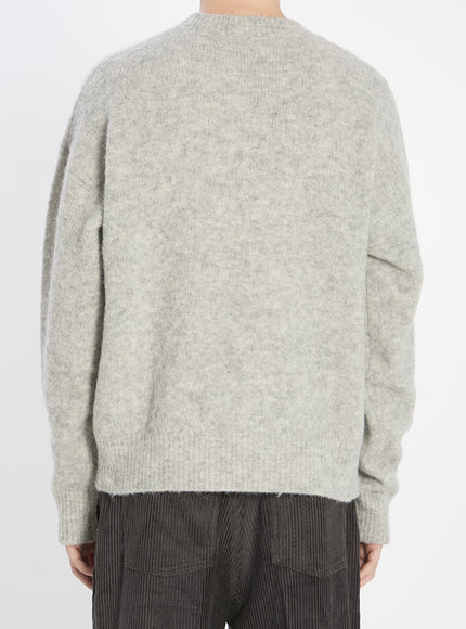 Ami Paris Sweater In Alpaca And Wool