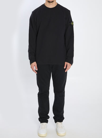 Stone Island Heavy Cotton Crewneck Sweatshirt