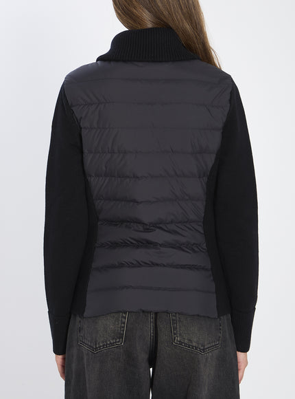 Moncler Padded Cardigan With High Collar