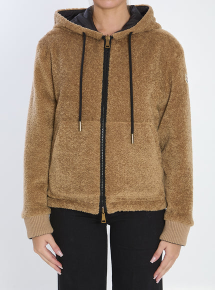 Moncler Reversible Padded Sweatshirt Beige