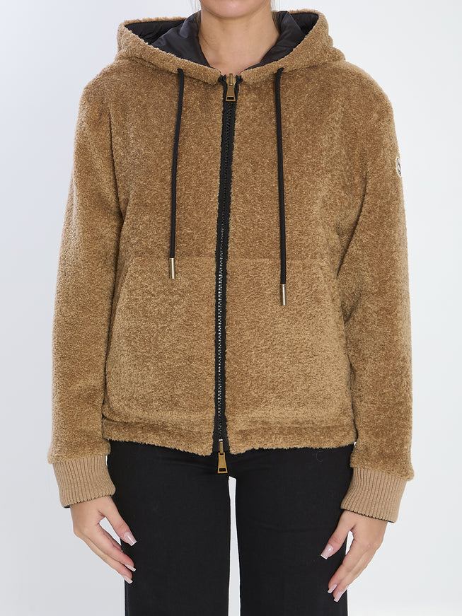 Moncler Reversible Padded Sweatshirt Beige