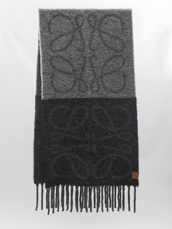 Loewe Anagram Scarf QT Grey