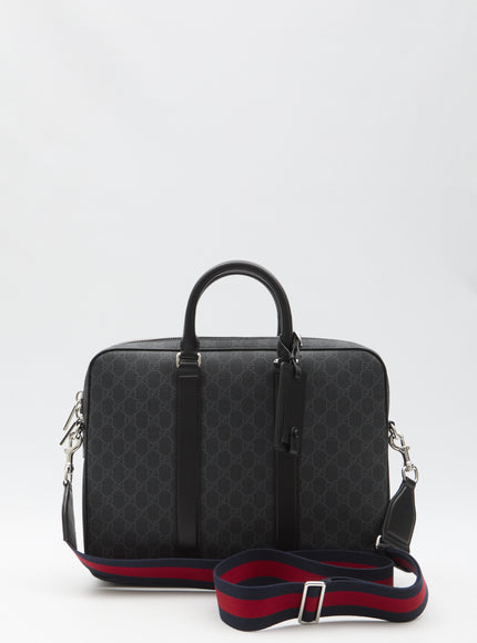 Gucci Gg Briefcase With Shoulder Strap QT Black