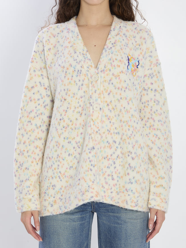 Loewe Knit A-line Cardigan White