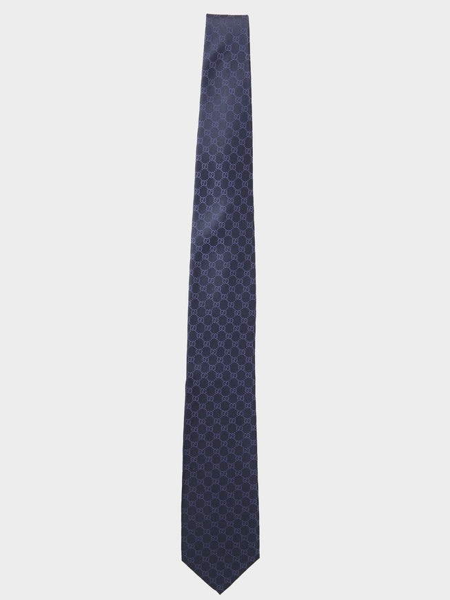 Gucci Double G Blue Tie QT Blue
