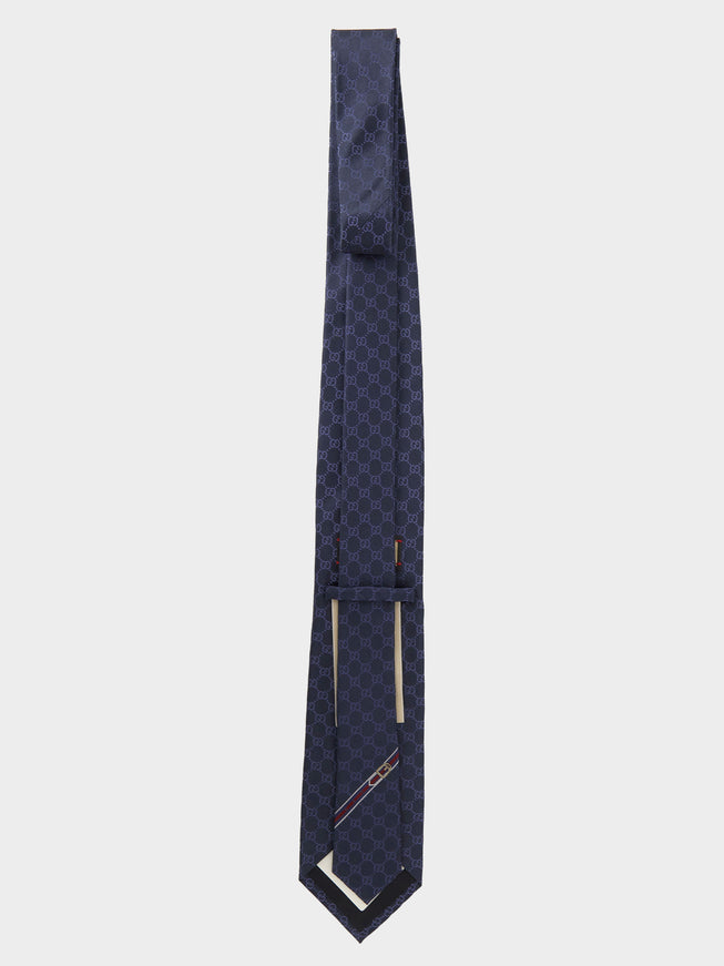 Gucci Double G Blue Tie