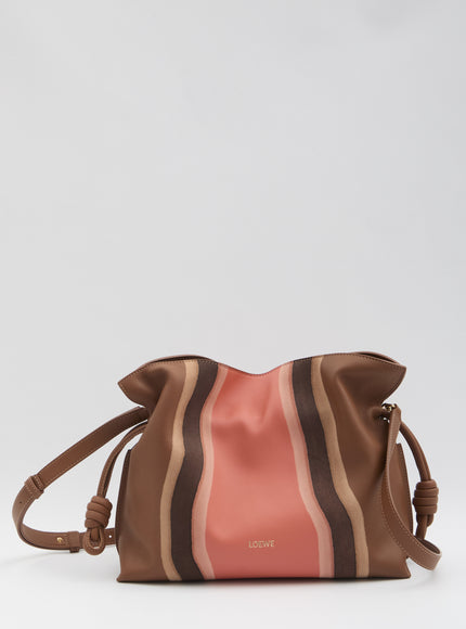 Loewe Medium Flamenco Clutch Bag QT Brown