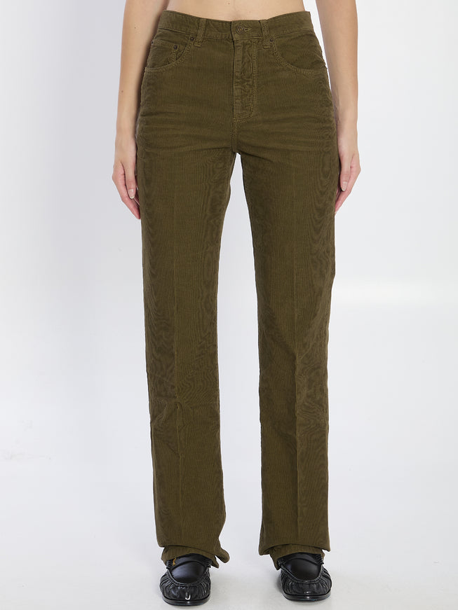 Saint Laurent Clyde Pants Green