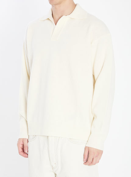 Roberto Collina Wool And Cashmere Over Polo
