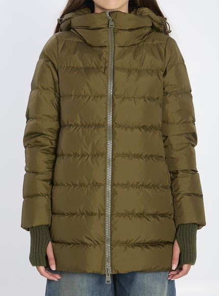 Herno A-shape Puffer Jacket Green