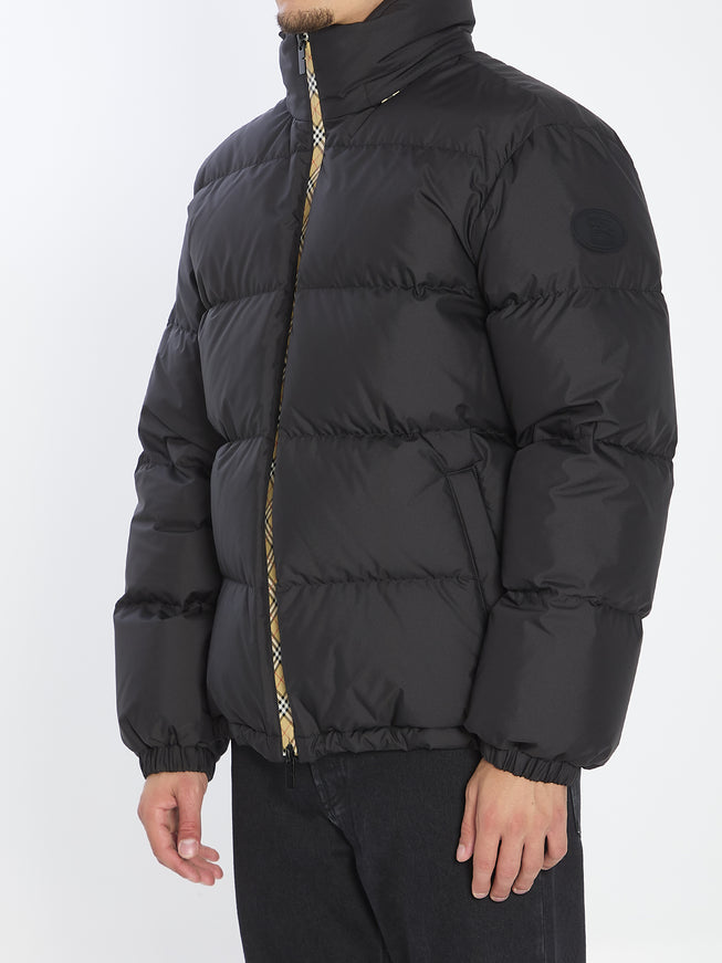 Burberry Puffer Jacket With Packable Hood