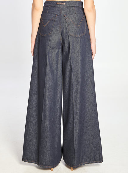 Max Mara Jeans Wide Leg In Denim