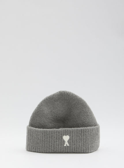 Ami Paris Ami De Coeur Beanie QT Grey