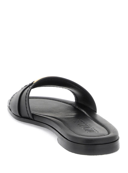 Moncler leather bell slides for