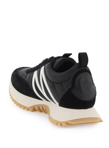 Moncler pacey sneakers in nylon and suede leather.