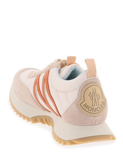 Moncler pacey sneakers in nylon and suede leather.